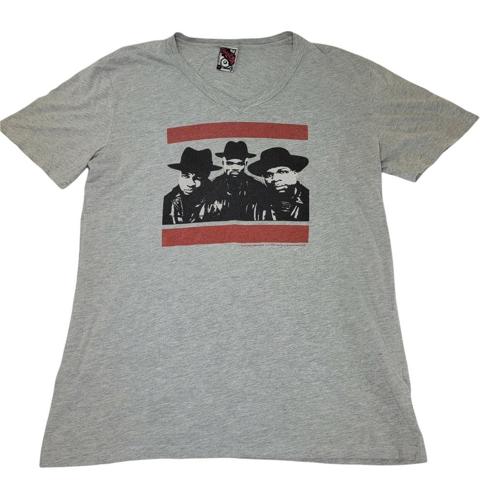 Vintage RUN DMC Band Concert‎ TShirt Adult Size Medium Gray Chaser Tag